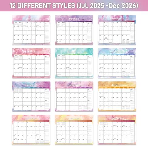 التقويم 2025-2026 ، التقويم المغناطيسي للثلاجة-تقويمات الثلاجة من يوليو 2025 إلى ديسمبر 2026 ، 15 "x12" ، تصميم المساحات الخضراء ، ورق سميك ، تنظيم سهل للمطبخ والمنزل والمكتب in Kuwait