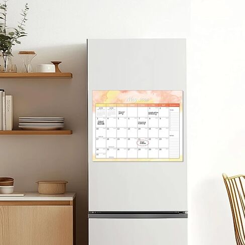 التقويم 2025-2026 ، التقويم المغناطيسي للثلاجة-تقويمات الثلاجة من يوليو 2025 إلى ديسمبر 2026 ، 15 "x12" ، تصميم المساحات الخضراء ، ورق سميك ، تنظيم سهل للمطبخ والمنزل والمكتب in Kuwait