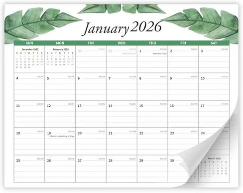 التقويم 2025-2026 ، التقويم المغناطيسي للثلاجة-تقويمات الثلاجة من يوليو 2025 إلى ديسمبر 2026 ، 15 "x12" ، تصميم المساحات الخضراء ، ورق سميك ، تنظيم سهل للمطبخ والمنزل والمكتب in Kuwait