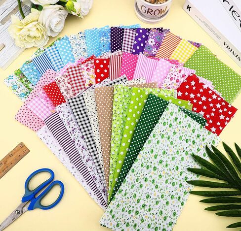 40 Pcs 10 x 10 Inches Animal Cotton Fabric Bundle Squares Precut Fabric Multi Color Wooden Animals Fat Squares Sheets for DIY Craft Quilting Sewing in Saudi Arabia
