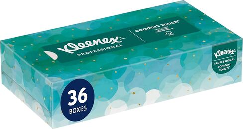 Kleenex Professional Facial Tissue ، Bulk (13216) ، تنسيق محاصر مسطح ، مصمم للأعمال (100 أنسجة/صندوق ، 60 صندوقًا ، 6000 ورقة/حالة) in Saudi Arabia