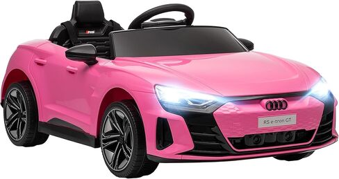 Aosom Kids Ride On Car ، 12V مرخصة من Audi RS E-Tron GT 3.1 ميل في الساعة للسيارات الكهربائية للأطفال ، لعبة ركوب للأولاد والبنات مع التحكم عن بعد ، 4 عجلات مع تعليق ، قرن ، الموسيقى ، الأضواء in Kuwait