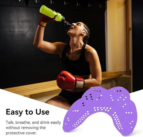 Sports Mouth Guard, EVA Boxing Athletic Mouthguards Shock Mouth Guards Protector Tool for Boxing, Basketball, Soccer, Hockey, Lacrosse, Taekwondo, Football(Black) in Saudi Arabia