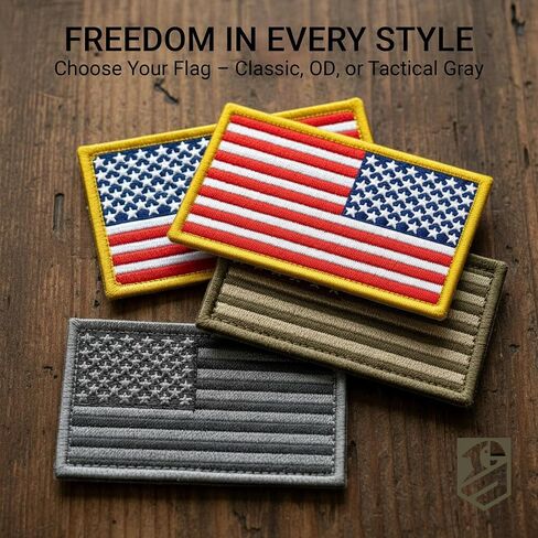 American Flag Hook and Loop Tactical Patch 2 Pack 2x3 in in Saudi Arabia