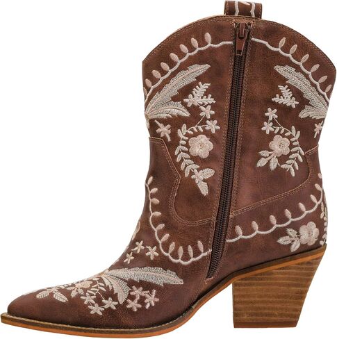 Corkys Footwear Women's Let Go Girls 2.75 بوصة أحذية ذات الكعب-تتميز بسحاب جانبي كامل ، وعلامة تبويب ، ومعرفات ملطخة طوال اليوم in Saudi Arabia