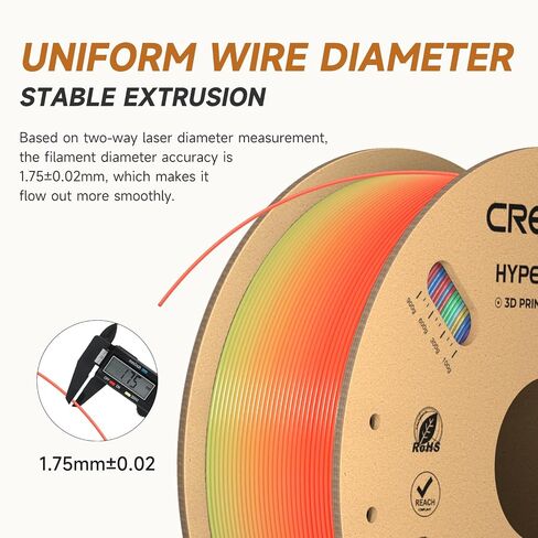الشعيرة الرسمية Hyper PETG-CF (ألياف الكربون) 1.75 مم ، عالي السرعة Hyper PETG-CF 30-300MM/S ثلاثية الأبعاد ثلاثية الأبعاد ، دقة الأبعاد +/- 0.02 ملم ، 1 كجم من الأسود الأسود ، تناسب معظم طابعات FDM ثلاثية الأبعاد in Kuwait