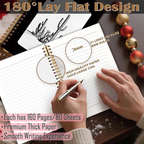 دفتر Notes Spiral Fitie Western 5.5x8.3 ، Journal Card ace Card Journal Trendy Retro Ace Card ، الهدايا الغربية للنساء ، اللوازم المكتبية السوداء ، دفاتر سوداء لتدوين الملاحظات in Kuwait