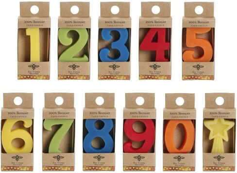 Big Dipper Wax يعمل شموعًا للكعكة ، رقم 3 ، شمعة عيد ميلاد ، 2 "شمعة شمع العسل 2" in Kuwait