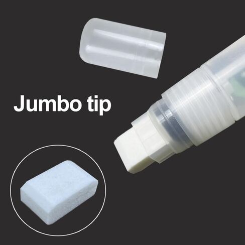 Refillable Paint Markers 2 Pcs/Pack 3mm Fine Tips - Clear Watercolor Brush Pens for Acrylic Permanent Paint Empty Markers for Watercolor Painting, Doodling, and DIY Art in Kuwait