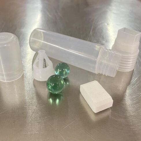 Refillable Paint Markers 2 Pcs/Pack 3mm Fine Tips - Clear Watercolor Brush Pens for Acrylic Permanent Paint Empty Markers for Watercolor Painting, Doodling, and DIY Art in Kuwait