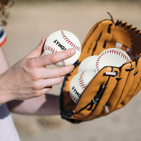 SYNGUCK Glow in The Dark Baseballs – Light Up Baseball Official Size | Glow Balls for Night Games, Practice, Gifts-Clear Acrylic Display Case in Kuwait