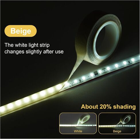 myking 2pcs شريط مصباح LED شريط تقنيع 0.59 في × 32.8 قدم الشريط الإضاءة للضوء لتنعيم الضوء والبيج والبني in Kuwait