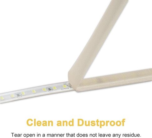 myking 2pcs شريط مصباح LED شريط تقنيع 0.59 في × 32.8 قدم الشريط الإضاءة للضوء لتنعيم الضوء والبيج والبني in Kuwait