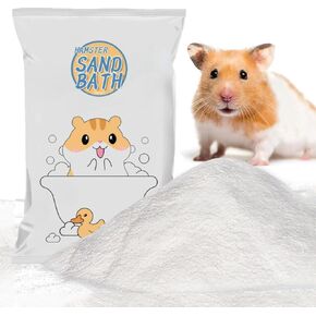 Meow & Woof Hamster Bath Sand ، 2.2 رطل رمال صحراوية خالية من الغبار من شينشيلاس ، جيربيل ، الفئران السورية ، خنزير غينيا ، حيوانات صغيرة من الفراش قفص الفراش in Kuwait