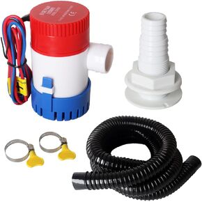 طقم السباكة ديا 1-1/8 بوصة ، مجموعة تركيب خرطوم مضخة بيلج ، خرطوم مضخة بيلج 6.5 قدم ، 2 مشابك من الفولاذ المقاوم للصدأ وتركيب من قبل الهيكل in Kuwait