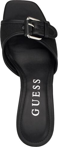 Guess Women's DISTA Wedge Sandal, Dark Blue Logo 401, 9 in Saudi Arabia