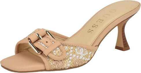 Guess Women's DISTA Wedge Sandal, Dark Blue Logo 401, 9 in Saudi Arabia