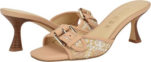 Guess Women's DISTA Wedge Sandal, Dark Blue Logo 401, 9 in Saudi Arabia