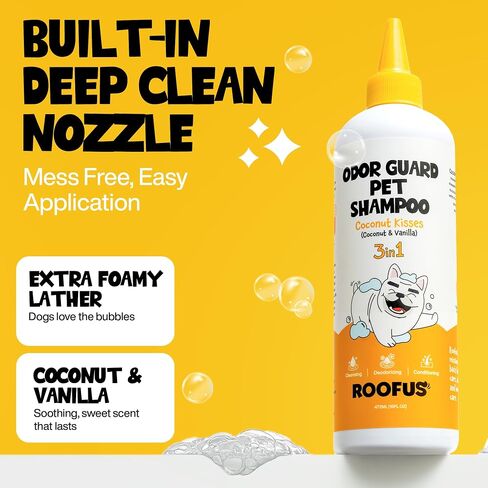 شامبو Drowus Dog 1 Pack - تحاضن شامبو الحيوانات الأليفة البروبيوتيك لإزالة الروائح الكريهة والحكة - شامبو الكلب Hypoallergenic للالتهابات الجلد - شامبو الحيوانات الأليفة يساعد على التخلص من لوازم الاستمالة والاستمالة in Kuwait