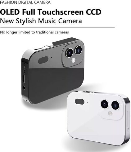 D6 Digital Camera مع تركيز تلقائي وتسجيل فيديو 4K - كاميرا UHD مضغوطة 64 ميجابكسل ، تكبير رقمي 16x ، مكافحة الهزيمة ، تتضمن بطاقة 32 جيجابايت - للمراهقين والمبتدئين البالغين (أبيض) in Kuwait