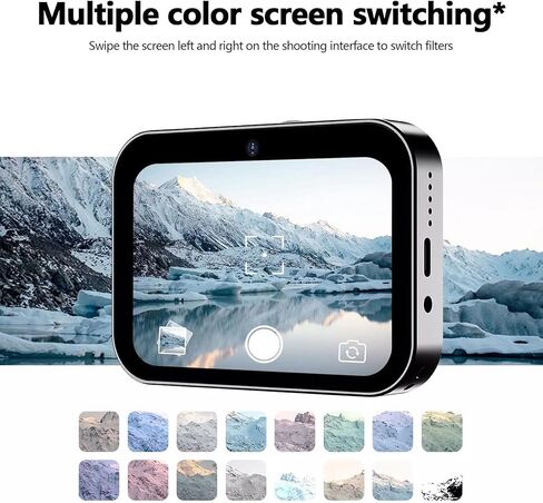 D6 Digital Camera مع تركيز تلقائي وتسجيل فيديو 4K - كاميرا UHD مضغوطة 64 ميجابكسل ، تكبير رقمي 16x ، مكافحة الهزيمة ، تتضمن بطاقة 32 جيجابايت - للمراهقين والمبتدئين البالغين (أبيض) in Kuwait