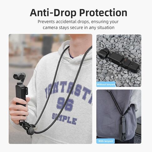 Neck Lanyard Shoulder Strap for DJI Osmo Pocket 3 Camera Mount Accessories Compatible with GoPro Insta360 Action Camera Blue in Saudi Arabia