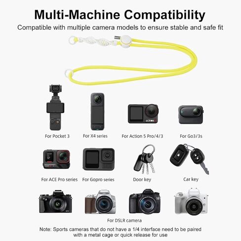 Neck Lanyard Shoulder Strap for DJI Osmo Pocket 3 Camera Mount Accessories Compatible with GoPro Insta360 Action Camera Blue in Saudi Arabia