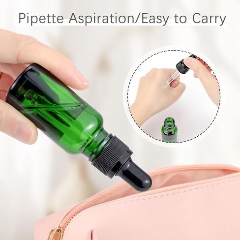 20 Pcs,2/3 Oz Dropper Bottle,Blue Glass Eye Dropper Bottle with 10 Funnels,20 Ml Tincture Bottles with Dropper,Pretty Finish,Leak-Proof Design, Stronger Suction for Essential Oil，Liquids,Perfume in Saudi Arabia