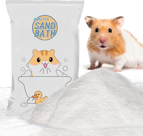 Meow & Woof Hamster Bath Sand ، 2.2 رطل رمال صحراوية خالية من الغبار من شينشيلاس ، جيربيل ، الفئران السورية ، خنزير غينيا ، حيوانات صغيرة من الفراش قفص الفراش in Kuwait