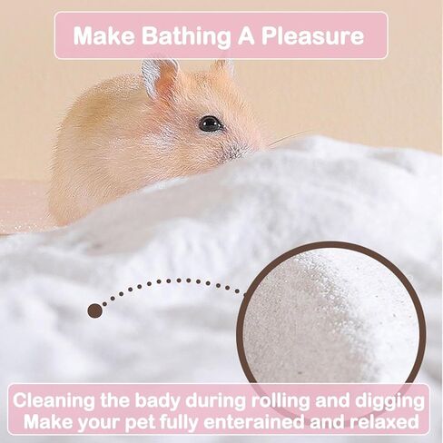 Meow & Woof Hamster Bath Sand ، 2.2 رطل رمال صحراوية خالية من الغبار من شينشيلاس ، جيربيل ، الفئران السورية ، خنزير غينيا ، حيوانات صغيرة من الفراش قفص الفراش in Kuwait