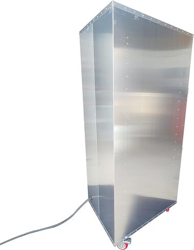 HeatMax 4 Foot Commercial Electric Food Warmer Holding Cabinet for 9 Full Size Sheet Pans, Churches, Schools, Catering, Can Be Used as a Basic Proofer, Made in USA with Service and Support, 120V Plug in Kuwait