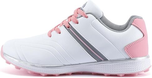 Water-Resistant Golf Shoes for Womens Outdoor Spikeless Golf Footwears Comfort Fashion Leather Walking Trainers in Saudi Arabia