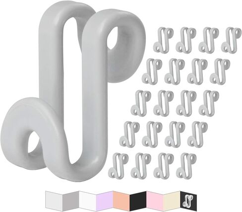 Clothes Hanger Connector Hooks, Mini Cascading Hanger Hooks for Velvet Huggable Hangers, Heavy Duty Space Saving for Closet 60 Pcs Black in Saudi Arabia