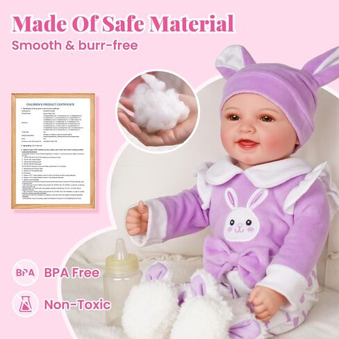 Babeside Baby Dolls Twins - 17 '' لطيف الجسم الناعم واقعية واقعية التوأم دمى الحياة الحقيقية طفلة وصبي مع إكسسوارات لهدايا الأطفال البالغة من العمر 3 سنوات ، تظاهر اللعب ، مجموعة in Kuwait