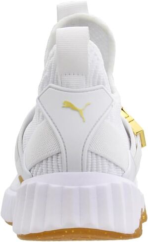 PUMA Women's Defy Mid Sneaker ، Gold Puma White-Metallic Gold ، 9 in Kuwait