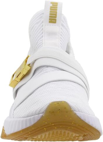 PUMA Women's Defy Mid Sneaker ، Gold Puma White-Metallic Gold ، 9 in Kuwait