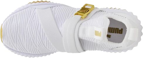 PUMA Women's Defy Mid Sneaker ، Gold Puma White-Metallic Gold ، 9 in Kuwait