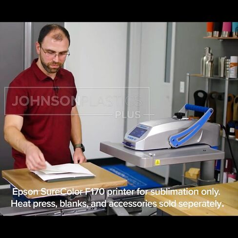 طابعة Epson Surecolor F170 Dye-Sublimation. يتضمن مجموعة كاملة من الحبر ، دليل المستخدم ، كابل طاقة التيار المتردد ، مجموعة بداية التسامي ، الشريط الحراري ، 8.5 "× 11" و 8.5 "× 14" SCF170 in Kuwait