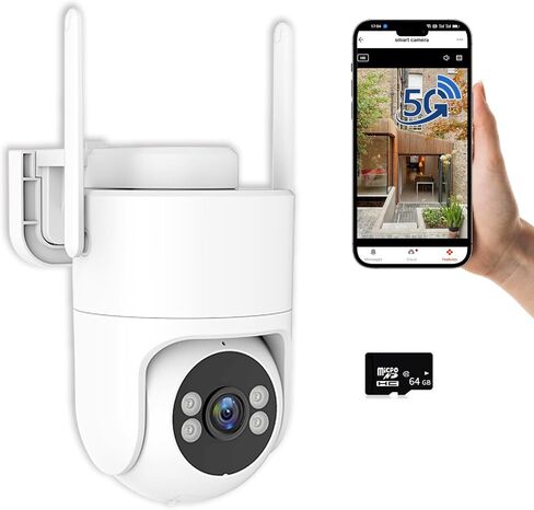 كاميرات واي فاي 6 ميجابكسل تويا في الهواء الطلق ، 2.4 جم/5G كاميرات WiFi للأمن المنزلي 24/7 ، عرض بان تايلد 360 درجة ، تتبع تلقائي وإنذار الضوء ، الرؤية الليلية الملونة ، الصوت في اتجاهين ، كاميرا مكونة ، IP66/Cloud/SD in Kuwait