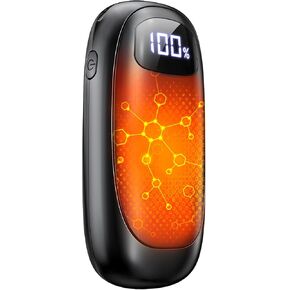 Hand Warmers Rechargeable - 2 Pack Electric Hand Warmers 14000mAh, 16 Hrs Warmth Dual-Sided Heating Max 131℉, 4 Heating Levels Battery Operated Pocket Heater for Raynauds, Hunting, Golf, Camping in Saudi Arabia