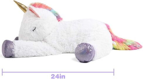 Tezituor 43in Giant Rainbow Pink Unicorn Pillow - Soft, Huggable Plush Toy for Kids & Teens for Birthdays, Christmas, Valentine's Day | Unique Decor for Bedrooms in Kuwait