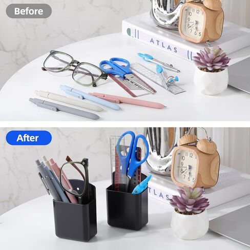 Leinuosen 12 Pcs Remote Control Holder Wall Mount Self Adhesive TV Controller Holder Black TV Remote Organizer Wall Pen Organizer for Home Office School Storage Accessories in Saudi Arabia