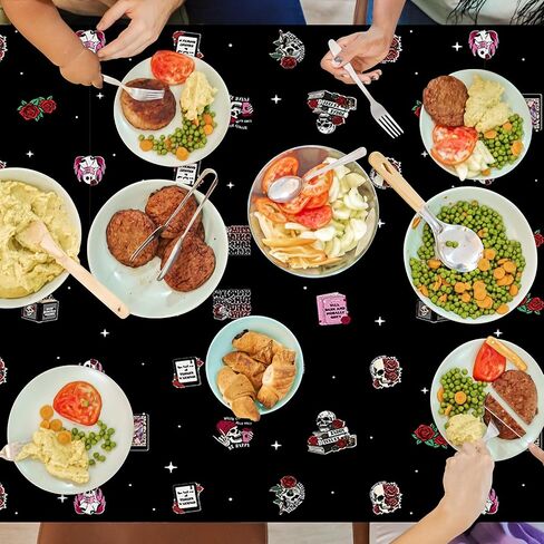 Frappe Coffee Party Tablecloths - 3Pcs Frappe Birthday Table Covers, Coffee Themed Party Decorations Plastic Disposable Rectangular Table Cloth Decor for Birthday Afternoon Tea in Kuwait