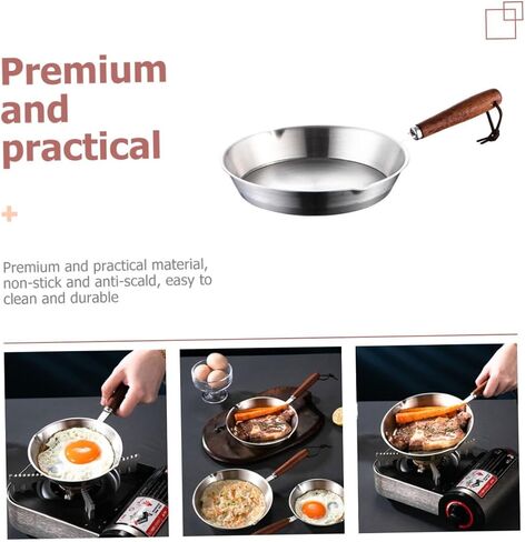 Dollhouse Frying Pan Mini Cooking Pan Tiny Egg Traint Mini House Furniture Photo Booth Props for DIY Doll House Accessories in Kuwait