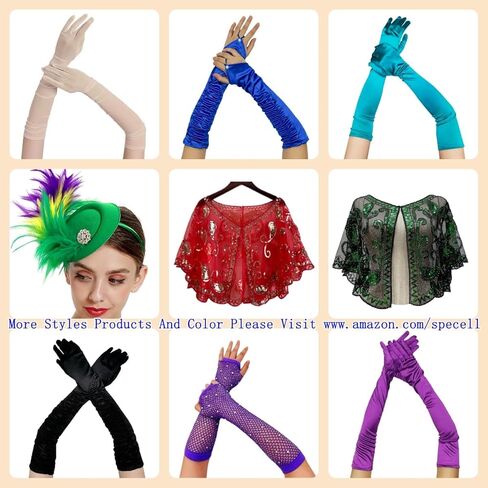 Specell طويل الدانتيل أصابع قفازات النساء أصابع قفازات برباط الزفاف حفل زفاف زي الاكسسوارات الأزهار قفازات الكوع in Kuwait