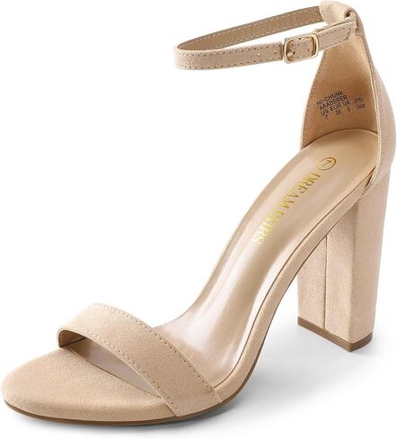 DREAM PAIRS Women's Hi-Chunk High Heel Pump Sandals,Size 5.5,Silver-Rhinestone,HI-CHUNK in Saudi Arabia