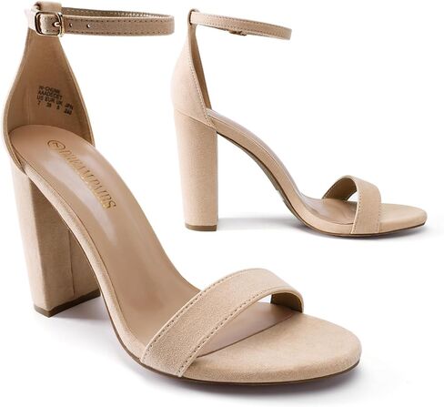 DREAM PAIRS Women's Hi-Chunk High Heel Pump Sandals,Size 5.5,Silver-Rhinestone,HI-CHUNK in Saudi Arabia