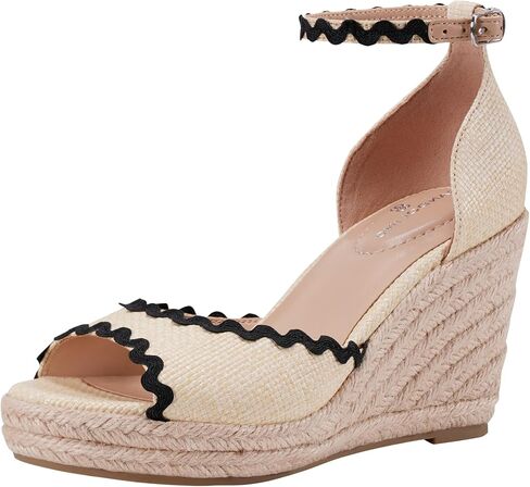 Bandolino Women's KENDRI Wedge Sandal, Ivory Floral Multi 150, 7.5 in Saudi Arabia