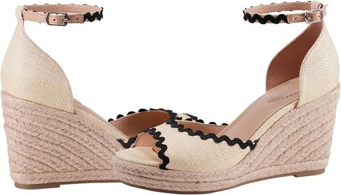 Bandolino Women's KENDRI Wedge Sandal, Ivory Floral Multi 150, 7.5 in Saudi Arabia