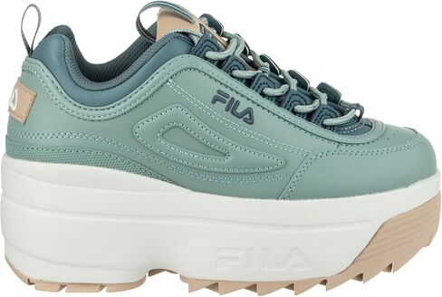 Fila Women's Disruptor Ii Wedge Sneaker, 063 Glacier Gray/Monument/White, 8 in Saudi Arabia